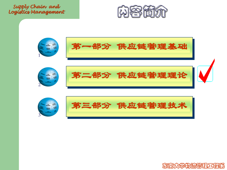 东南大学物流管理工程系 供应链与物流_第2页