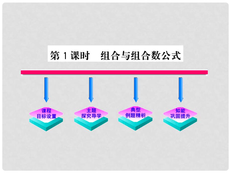 高中数学 第一章 计数原理 组合（第一课时）课件 北师大版选修23_第1页