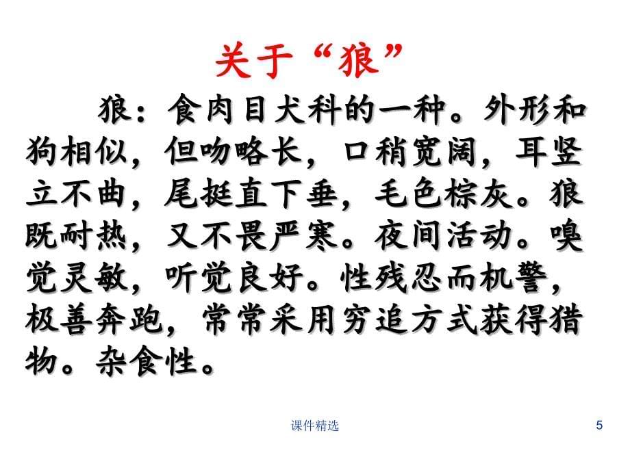 《狼》优秀课件PPT#学习材料_第5页