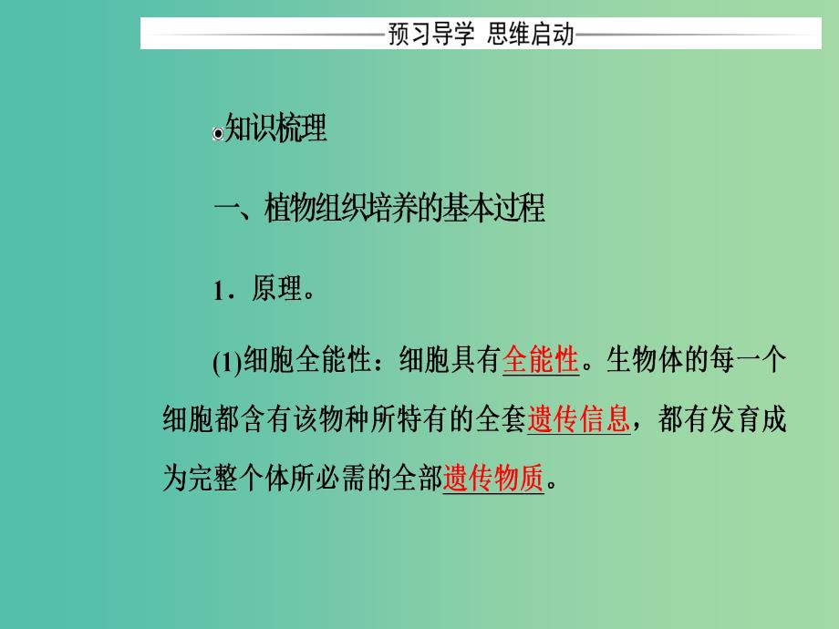 高中生物 专题3 植物的组织培养技术 课题1 菊花的组织培养课件 新人教版选修1.ppt_第3页