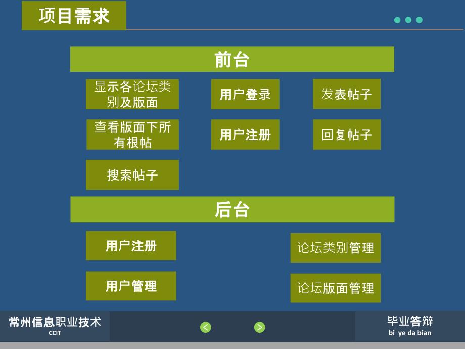 毕业答辩-基于WEB的游戏论坛的设计与实现_第3页