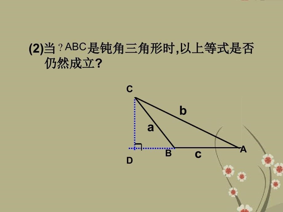 人教B版高中数学必修五第一章111正弦定理课件共11张_第5页