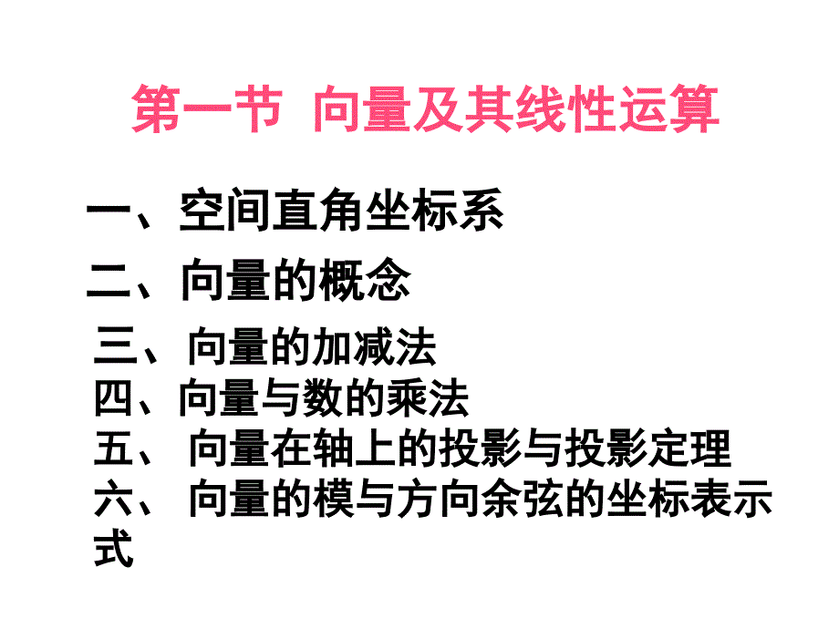 51第一节向量及其线性运算_第1页