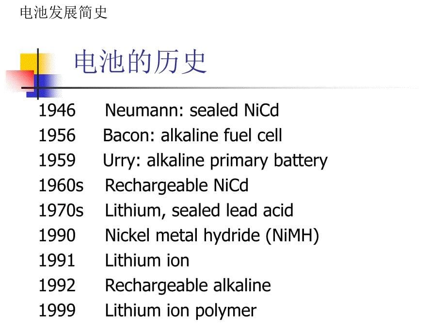 电池发展历史、现状及趋势_第5页