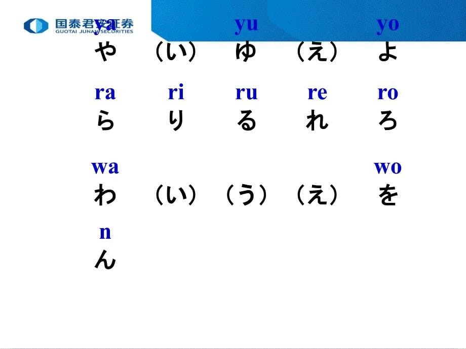 日语学习-五十音图拼写讲解_第5页