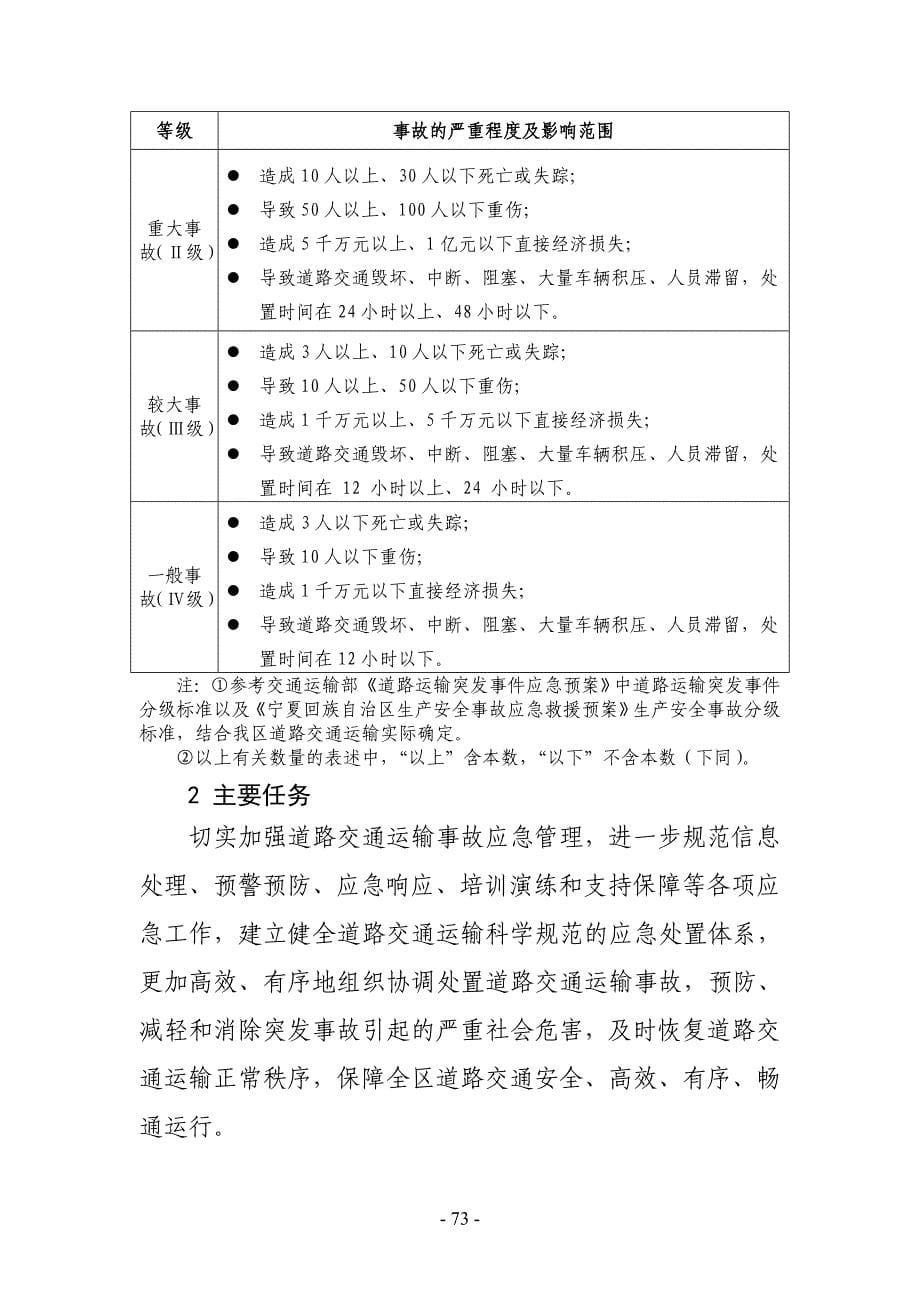 《宁夏回族自治区道路交通运输事故应急预案》_第5页