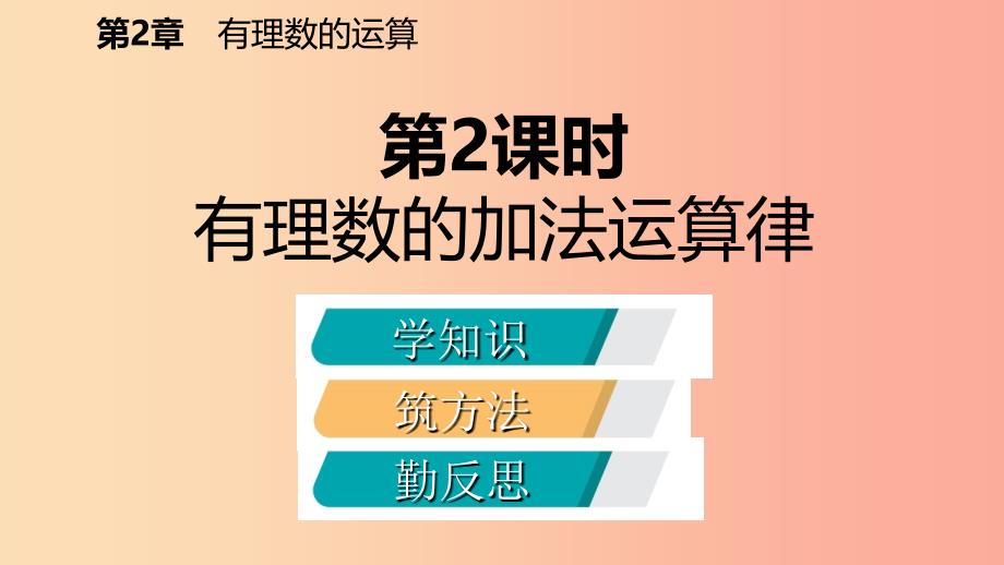 七年级数学上册 第二章 有理数的运算 2.1 有理数的加法 2.1.2 有理数的加法运算律导学课件 浙教版.ppt_第2页