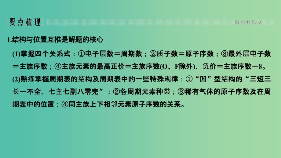 高考化学总复习第5章物质结构元素周期律学案五元素的综合推断配套课件新人教版.ppt_第3页