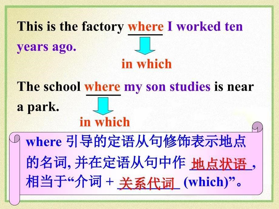 人教版必修一英语第五单元语法_第5页