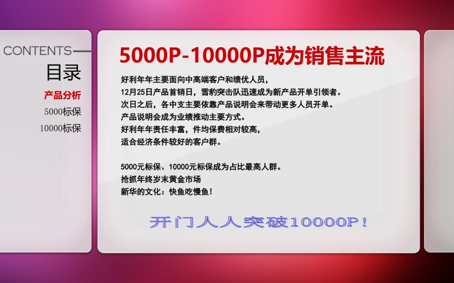 新华人寿好利年年保险客户特征销售文档_第3页