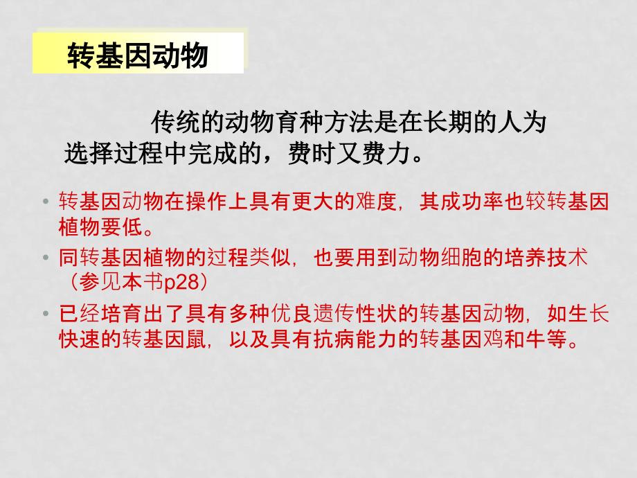 高中生物成套课件人教版选修33基因工程的应用_第4页