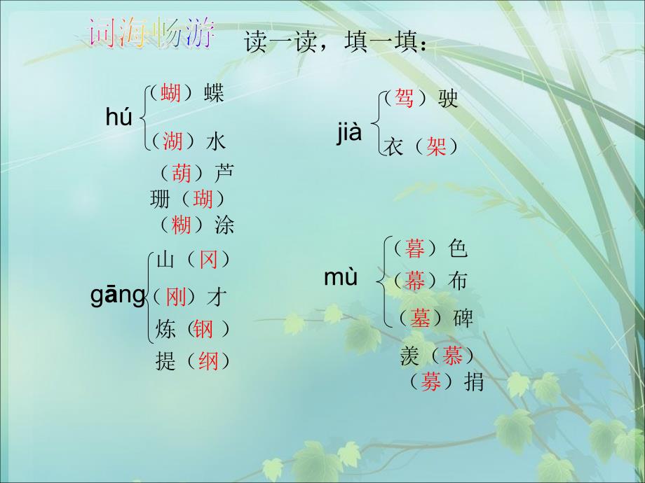 S版四年级下册百花园二全解课件_第3页