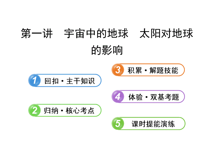 备考广东专用高中地理1.1.2宇宙中的地球太阳对地球的影响复习方略配套课件_第1页