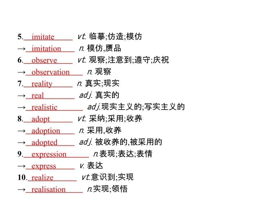 高考英语外研版一轮复习小册子课件必修2Module4FineArtsWestern共18张PPT_第5页