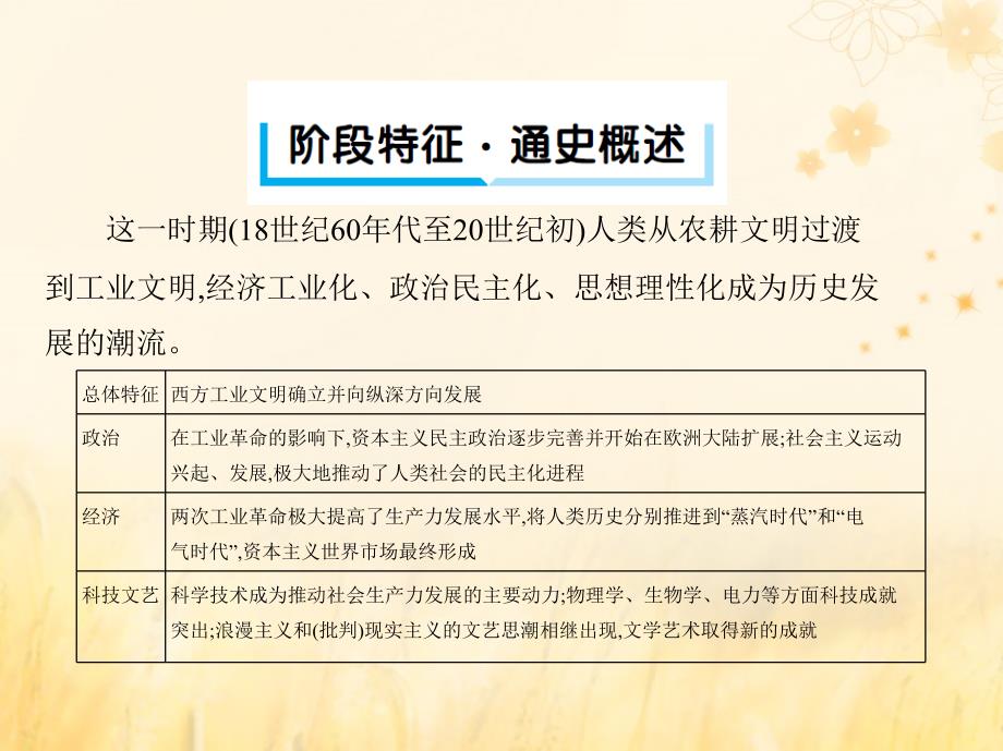 （新课标）高考历史二轮专题高频命题点突破 专题二 西方文明的源头和近代西方文明的兴起与发展 第6讲 近代西方文明的发展——工业革命及资本主义的发展变化课件_第4页