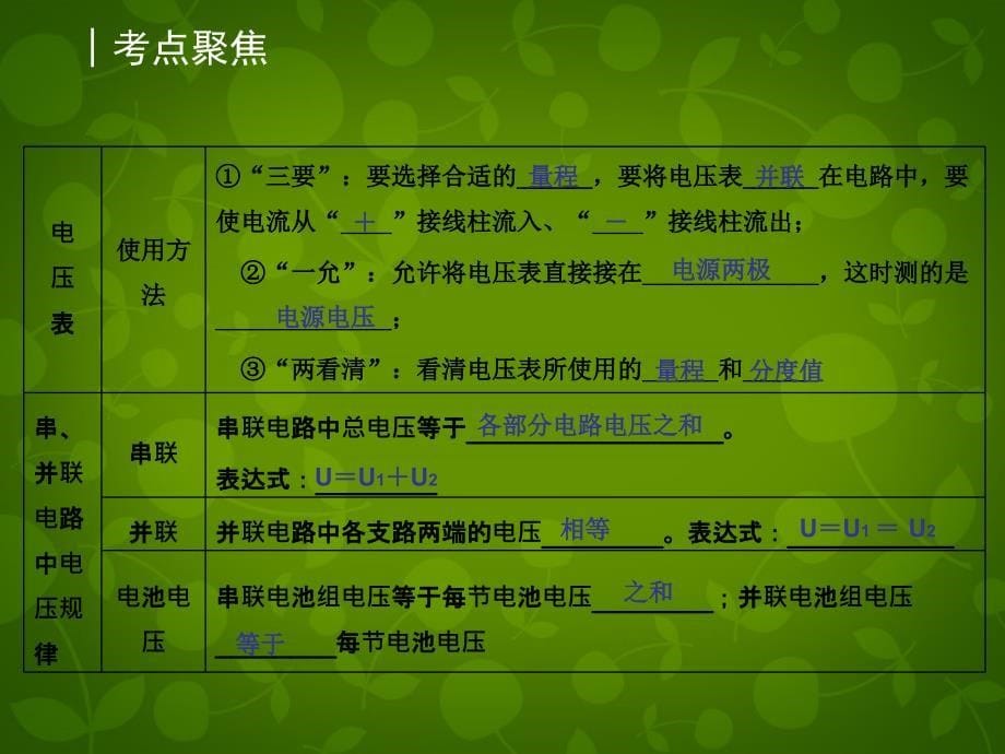 山东省龙口市诸由观镇诸由中学中考物理 电压 电阻复习课件 新人教版_第5页