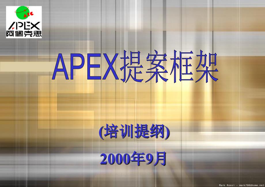 APEX提案框架_第1页