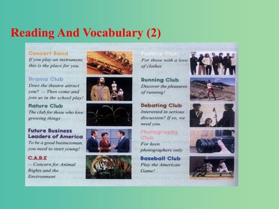 高中英语 Module2 Reading and Vocabulary课件1 新人教版选修7.ppt_第5页