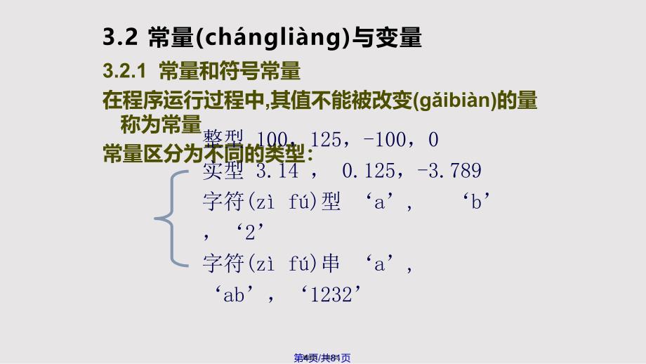 C语言程序设计清华大学数据类型实用教案_第4页