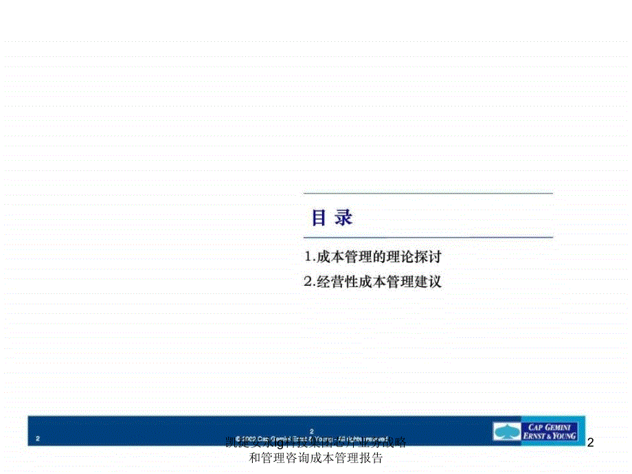 凯捷安永lg科技集团芯片业务战略和管理咨询成本管理报告课件_第2页