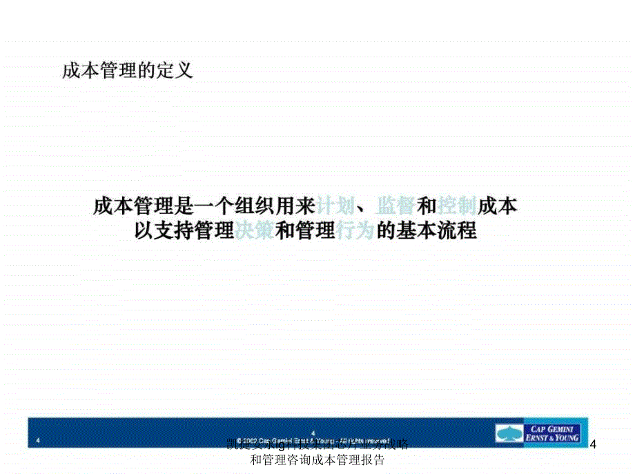 凯捷安永lg科技集团芯片业务战略和管理咨询成本管理报告课件_第4页