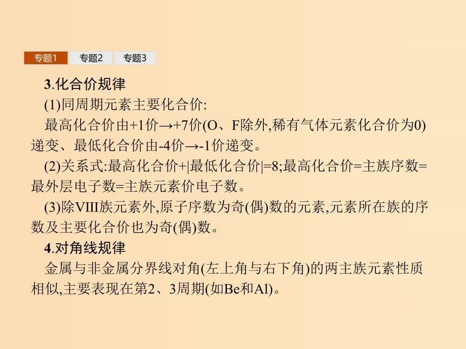 2018年秋高中化学第1章原子结构与元素周期律本章整合课件鲁科版必修2 .ppt_第5页