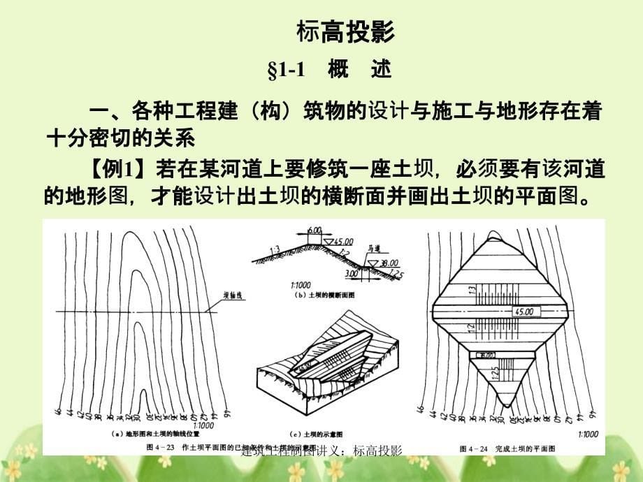 建筑工程制图讲义标高投影_第5页