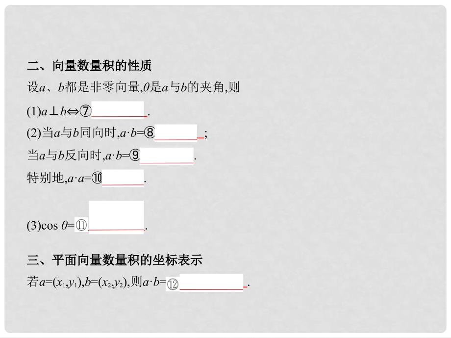 高考数学一轮复习 第五章 平面向量 5.2 平面向量的数量积课件_第3页