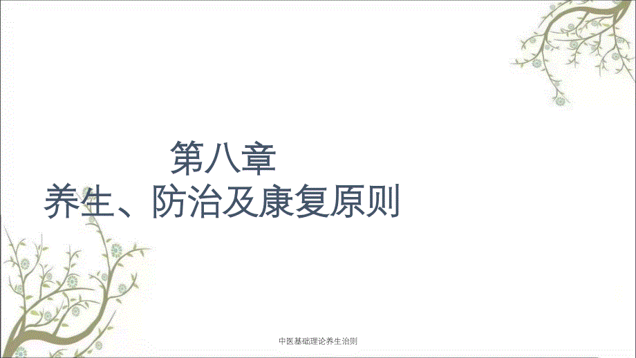 中医基础理论养生治则_第1页