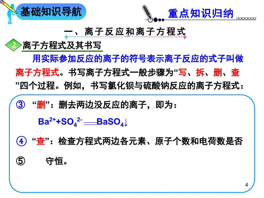 高三化学第一轮复习离子反应专题复习课堂PPT_第4页