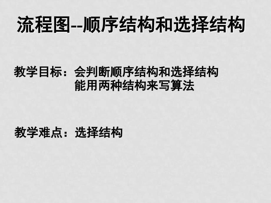 高中数学流程图顺序结构和选择结构 课件苏教版选修12_第1页