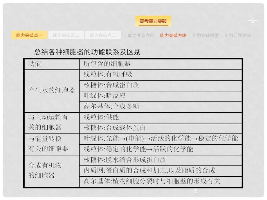 高三生物二轮总复习 专题能力训练卷2细胞的基本结构_第5页