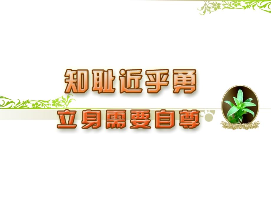 《立身需要自尊》PPT课件.ppt_第1页