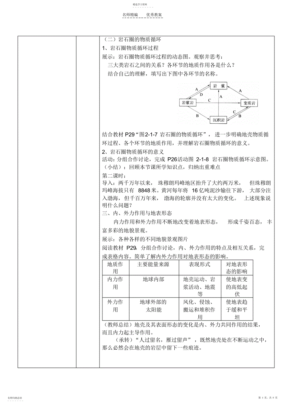 2022年岩石圈与地表形态教案_第4页