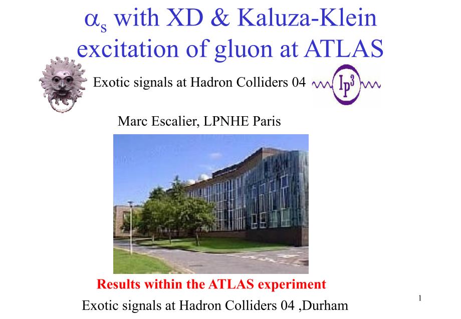 KaluzaKlein excitation of gluon胶子的卡鲁克莱因激励_第1页