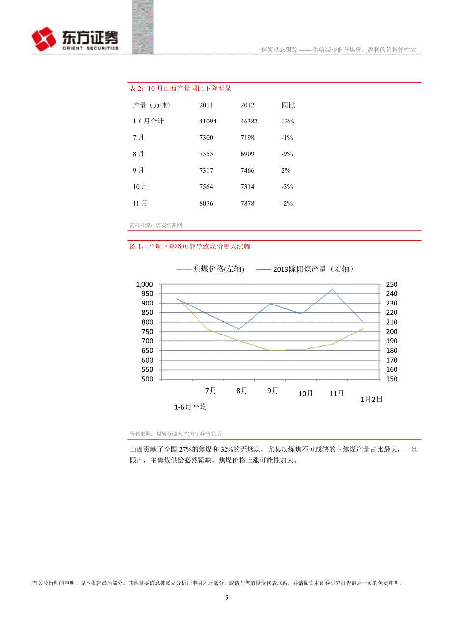 煤炭行业动态跟踪：供给减少催升煤价盈利的价格弹性大0115_第3页