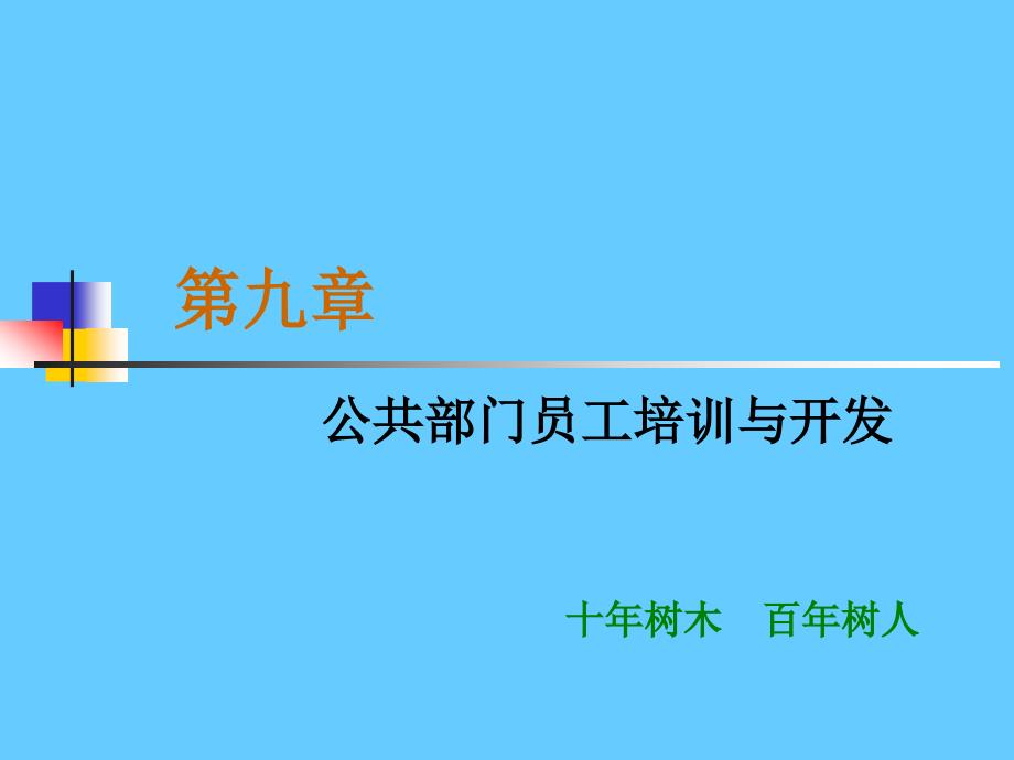 公共部门员工培训与开发_第1页