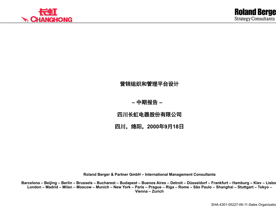 某电器公司营销组织和管理平台设计PPT课件_第1页