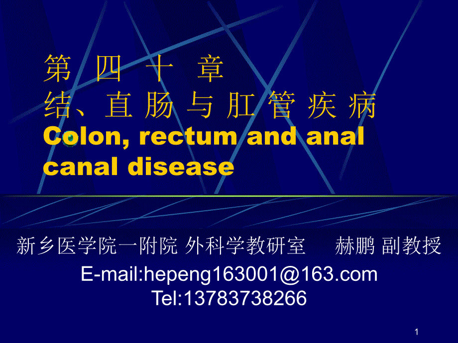 第四十一章结、直肠与肛管疾病_第1页