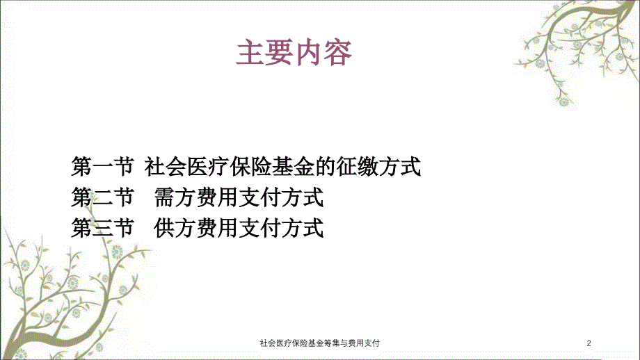 社会医疗保险基金筹集与费用支付_第2页