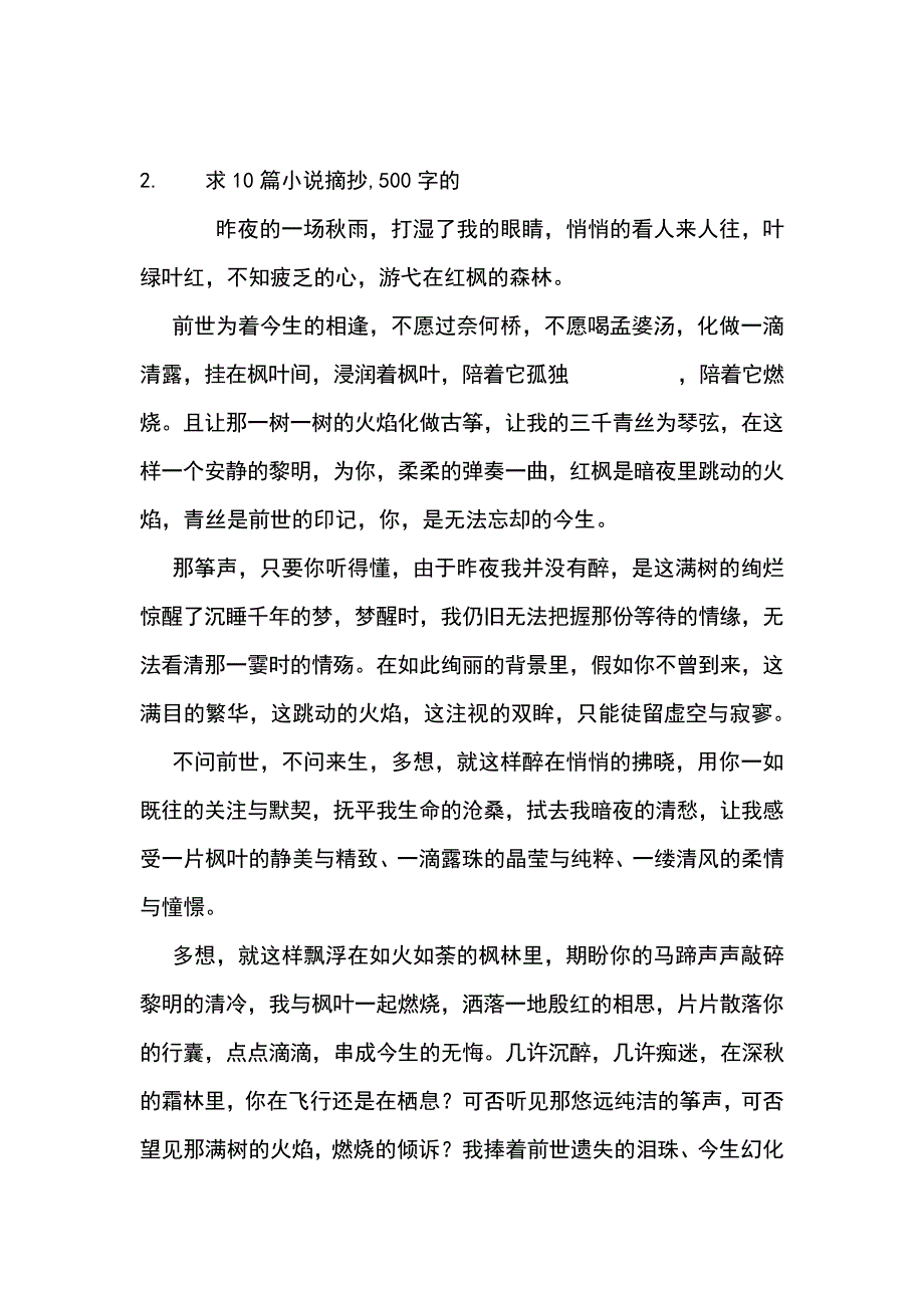 500字小说范文_第2页