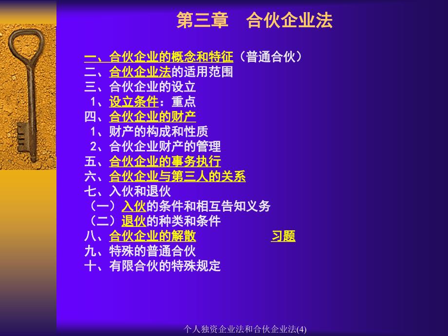 个人独资企业法和合伙企业法4课件_第1页