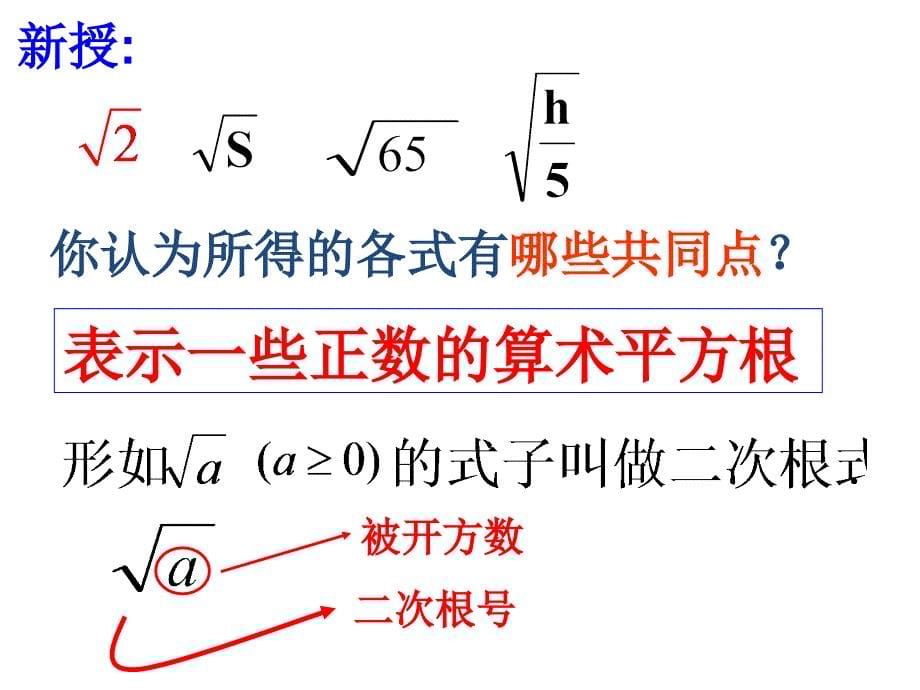 新人教版16.1二次根式(第一课时)_第5页