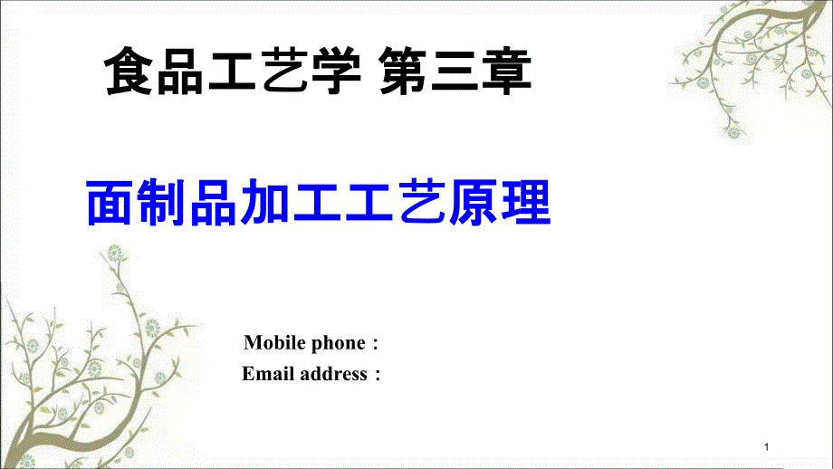 食品工艺学第三章PPT课件课件_第1页