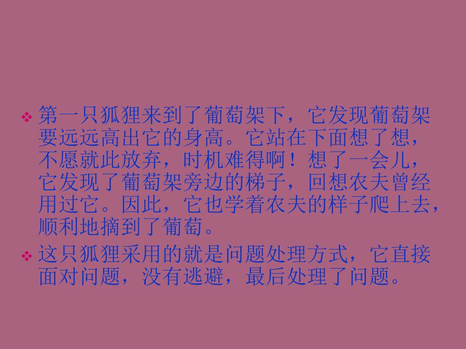 只狐狸吃葡萄PPT课件_第3页