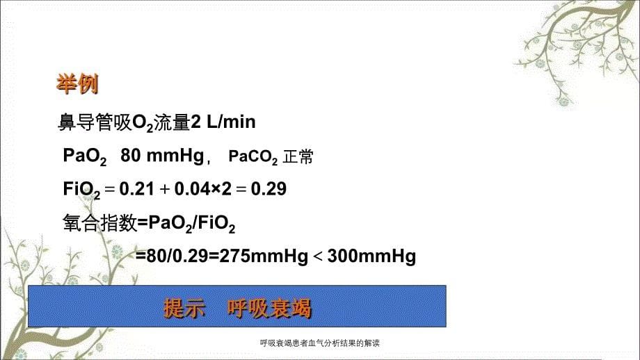 呼吸衰竭患者血气分析结果的解读课件_第5页