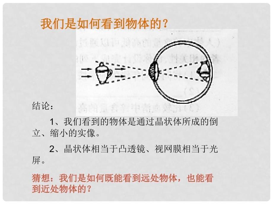 安徽省长丰县下塘实验中学八年级物理全册 4.6 神奇的眼睛课件 （新版）沪科版_第5页