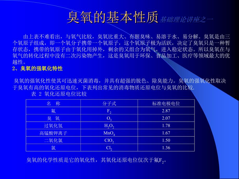 臭氧基础理论讲座PPT课件_第3页