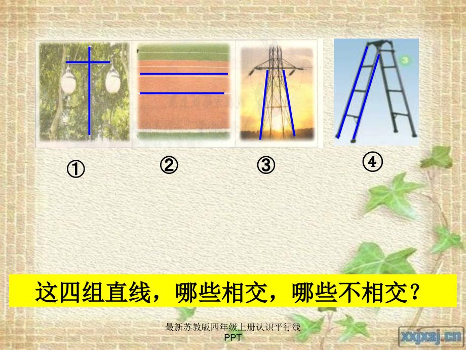 最新苏教版四年级上册认识平行线PPT经典实用_第2页