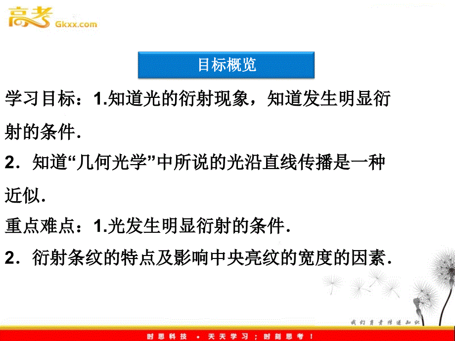 高考物理课件：第20章第二节《光的衍射》（人教版选修3-4）_第4页